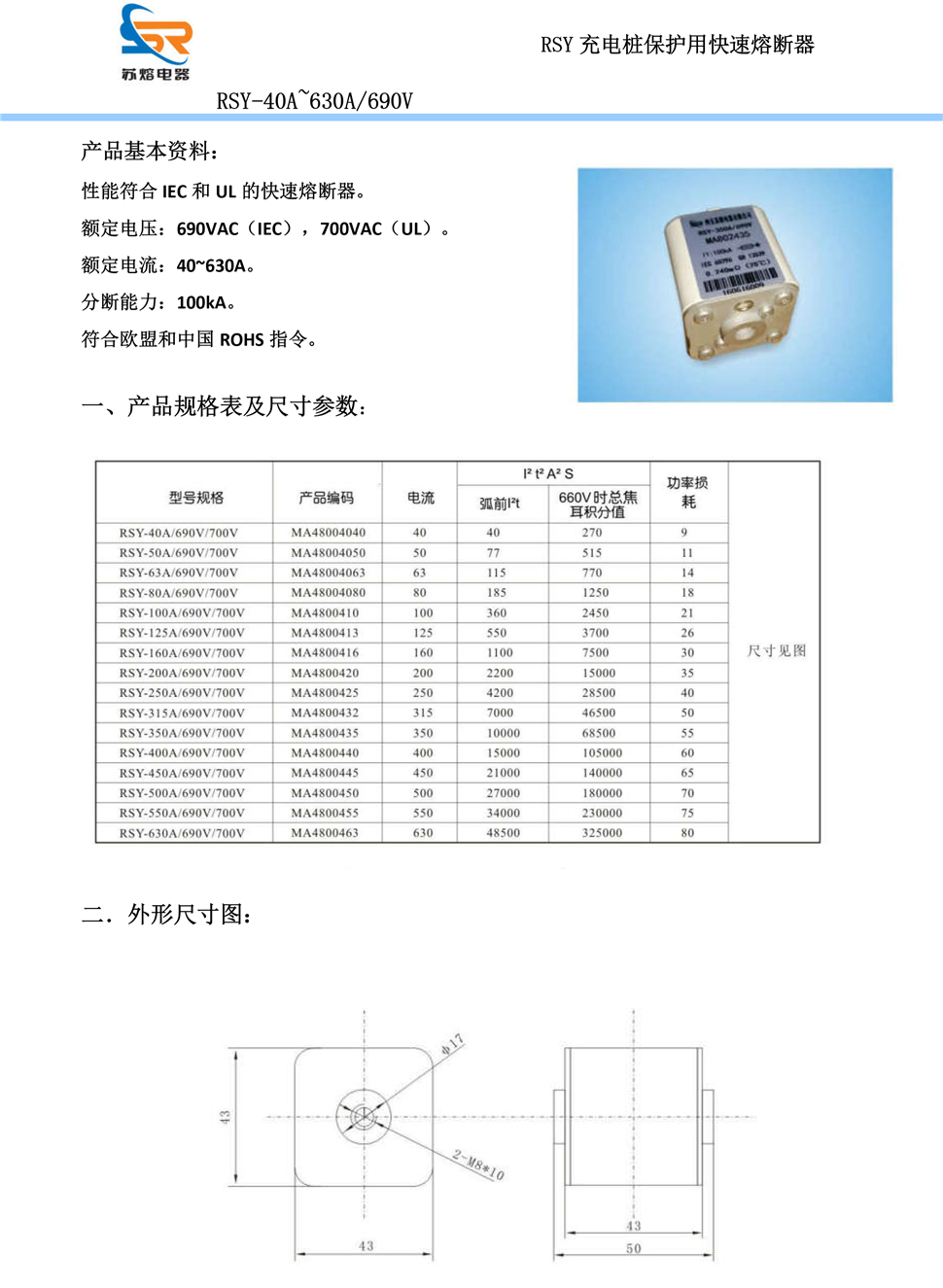 直流熔斷器